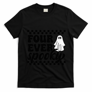 4th Fourth Birthday Four Year Old Halloween Four Ever Spooky T-Shirt - Black
