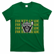 4th Fourth Grade Funny Raccoon Back To School T-Shirt - Irish Green
