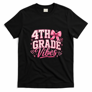 4th Grade Vibes Back To School T-Shirt - Black