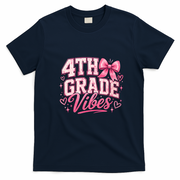 4th Grade Vibes Back To School T-Shirt - Navy Blue