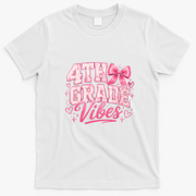4th Grade Vibes Back To School T-Shirt - White
