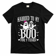 4th Wedding Anniversary October 4th Anniversary T-Shirt - Black