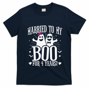 4th Wedding Anniversary October 4th Anniversary T-Shirt - Navy Blue