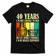 40 Year Old Vintage Bourbon Vintage Whiskey 40th Birthday T-Shirt - Black
