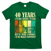 40 Year Old Vintage Bourbon Vintage Whiskey 40th Birthday T-Shirt - Green