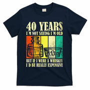 40 Year Old Vintage Bourbon Vintage Whiskey 40th Birthday T-Shirt - Navy