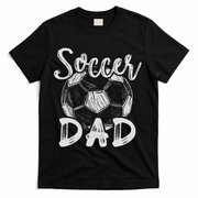 Soccer Dad For Family Matching Team Player Soccer Ball T-Shirt