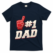 Athletic # 1 Dad Number 1 Father Dad FatherS Day Gift T-Shirt