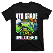 4th Grade Level Unlocked Video Game Back to School T-Shirt