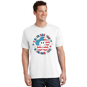 4th Of July Retro American Vibes Flower Gift T-Shirt