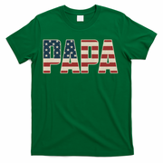 Papa Bold Patriotic American Flag Father’s Day T-Shirt