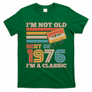50th 1976 Birthday Retro I'm Not Old I'm A Classic Best Of Cassette Tape  T-Shirt - Irish Green