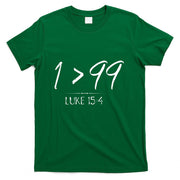 He Left The 99 To Rescue Me Christian Luke Sheep Gift T-Shirt