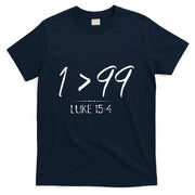 He Left The 99 To Rescue Me Christian Luke Sheep Gift T-Shirt