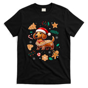 Gingerbread Weiner Dog Lover Dachshund Christmas Cookie T-Shirt for Men Women Kids