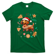 Gingerbread Weiner Dog Lover Dachshund Christmas Cookie T-Shirt for Men Women Kids