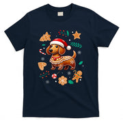 Gingerbread Weiner Dog Lover Dachshund Christmas Cookie T-Shirt for Men Women Kids