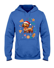 Gingerbread Weiner Dog Lover Dachshund Christmas Cookie T-Shirt for Men Women Kids