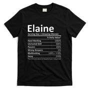 ELAINE Nutrition Personalized Name Funny Christmas Gift Idea T-Shirt