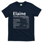 ELAINE Nutrition Personalized Name Funny Christmas Gift Idea T-Shirt