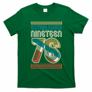 50th Birthday 1976 Established Nineteen 76 T-Shirt - Irish Green