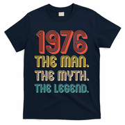50th Birthday 1976 The Man Myth The Legend T-Shirt - Navy