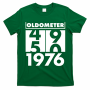 50th Birthday Oldometer 1976 T-Shirt - Irish Green