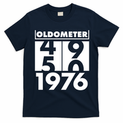50th Birthday Oldometer 1976 T-Shirt - Navy Blue