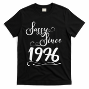 50th Birthday Sassy Since 1976 T-Shirt - Black