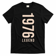50th Birthday Vintage Legend 1976 T-Shirt - Black