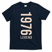 50th Birthday Vintage Legend 1976 T-Shirt - Navy Blue