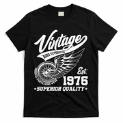 50th Birthday Vintage Age To Perfection EST 1976 Superior Quality T-Shirt - Black