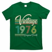 50th Birthday Vintage 1976 Original Parts Birthday T-Shirt - Irish Green