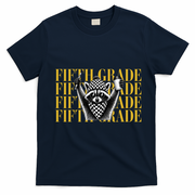5th Fifth Grade Funny Raccoon Back To School T-Shirt - Navy Blue