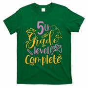 5th Grade Level Complete Fifth Grader School Graduation T-Shirt - Green