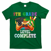 5Th Grade Level Complete Last Day Of School Graduation T-Shirt - Green