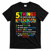 5 Things You Should Know About My Grandson T-Shirt - Black
