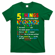 5 Things You Should Know About My Grandson T-Shirt - Irish Green