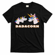Dadacorn Daddy Unicorn 2 Children Father's Day Dad T-Shirt