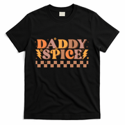 Daddy Spice Retro Checkered Thanksgiving Family Matching Dad Gift T-Shirt