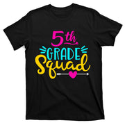 5th Grade Squad Team Arrow Heart T-Shirt