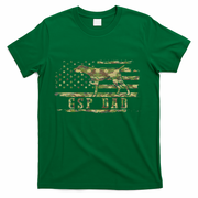 Gsp Dad Camo American Flag German Shorthaired Pointer Dog T-Shirt