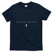 Jesus Saves Cross Subtle Christian Minimal Religious Faith T-Shirt