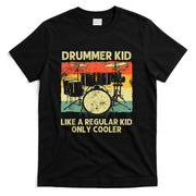 Drumming Art For Boys Girls Kids Drumline Drum Set Drummer T-Shirt