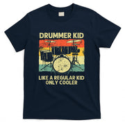 Drumming Art For Boys Girls Kids Drumline Drum Set Drummer T-Shirt