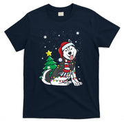 Funny Siberian Husky Christmas Dog Lover T-Shirt for Men Women