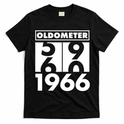 60th Birthday Oldometer 1966 T-Shirt - Black