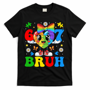 67 Bruh Puzzle Heart Autism Awareness T-Shirt - Black