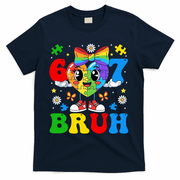 67 Bruh Puzzle Heart Autism Awareness T-Shirt - Navy