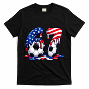 67th Birthday Soccer 6-7 Meme Six Seven T-Shirt - Black